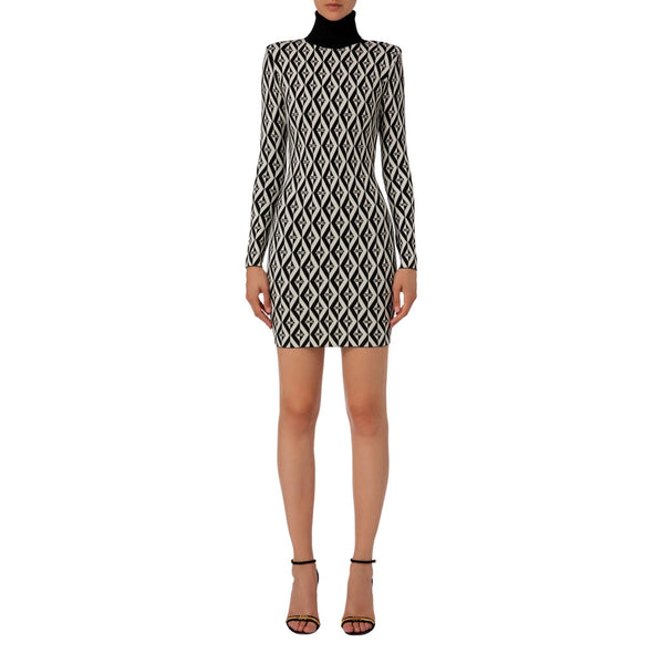Miniabito Donna in maglia Nero burro Elisabetta Franchi- Francavilla Moda